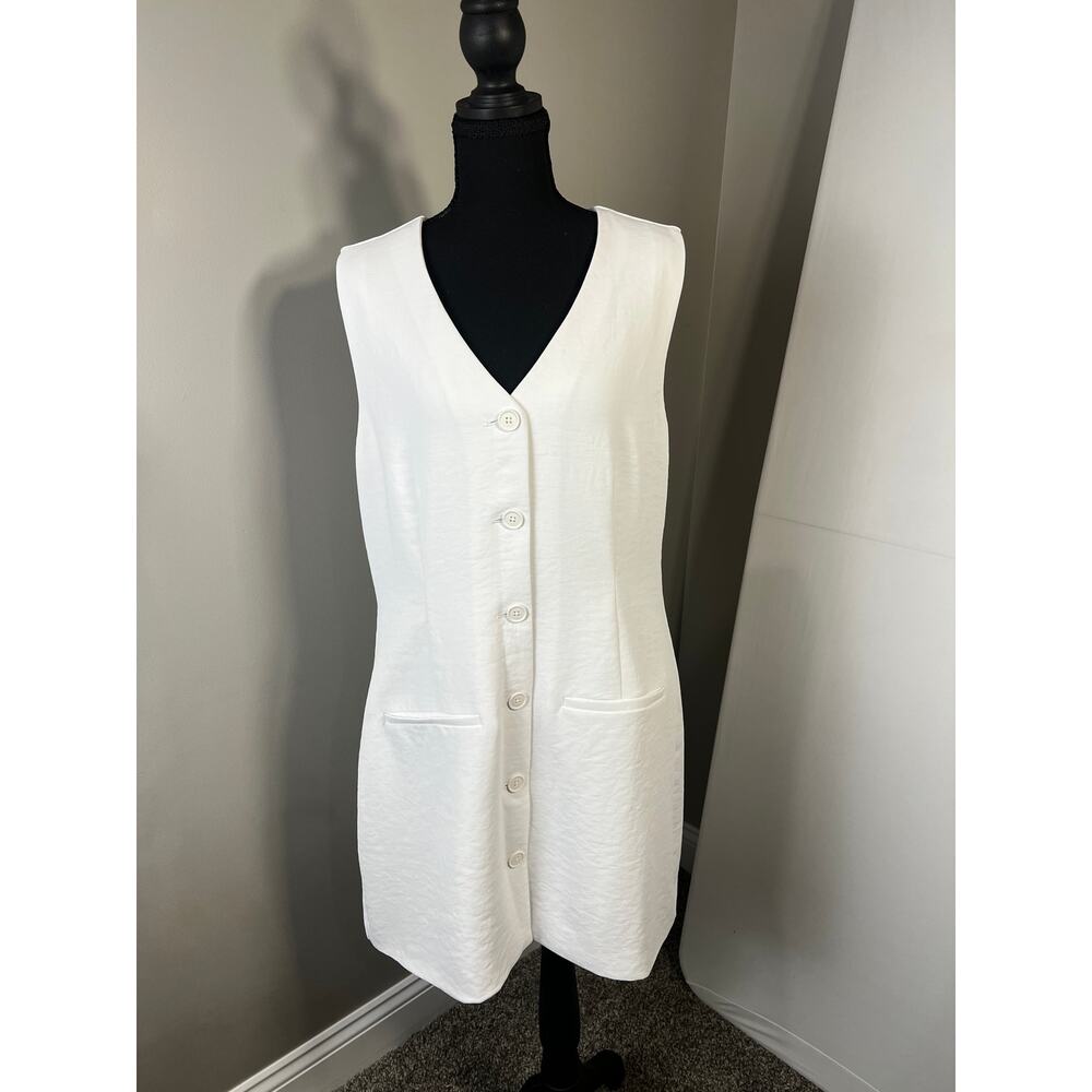 Abercrombie & Fitch white Mara mini women's dress size L